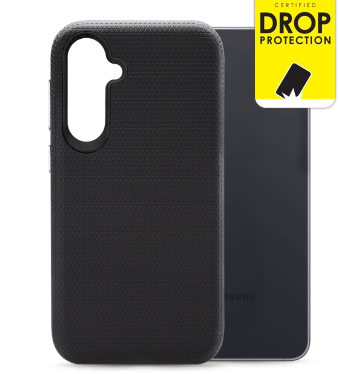 Triangle - Backcover Hoesje - Geschikt voor Samsung S25 FE - Zwart