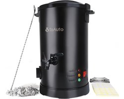 TOAUTO Wax Melter voor het maken van kaarsen extra grote wax smeltoven met snelle schenktuit en temperatuurregeling, 12 lbs wascapaciteit voor kaarszeep bedrijf snel gemakkelijk schoon