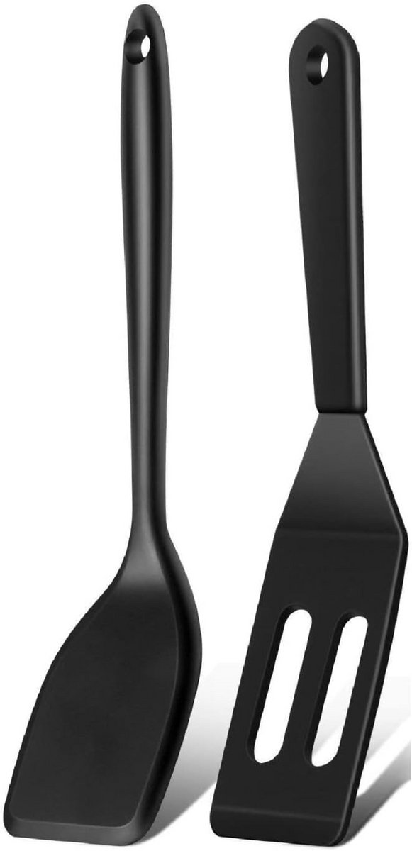 Mini Siliconen Serveerspatel Set (2 stuks) - Hittebestendig Keukengereedschap