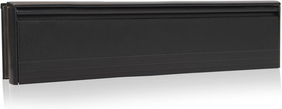 UAP 12 Inch All Aluminum Door Mailbox, Premium Safe Mailbox, Anti-Vandal and Anti-Burglar, Snap Flap Free, for 40-80mm Composite and Wooden Doors (Black
