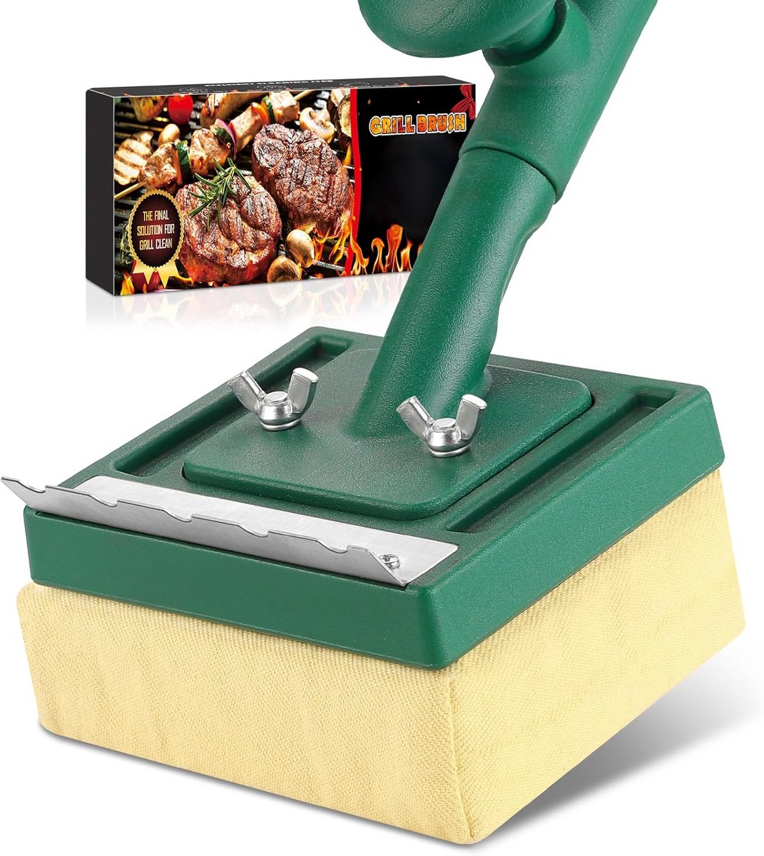 Extra Lange Grillborstel met Stoomfunctie voor Buitenbarbecues