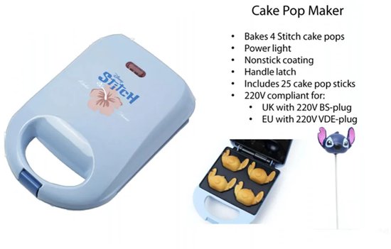 Selectbrands Lilo & Stitch Cake Pops Machine Transparant van Selectbrands — afbeelding 2
