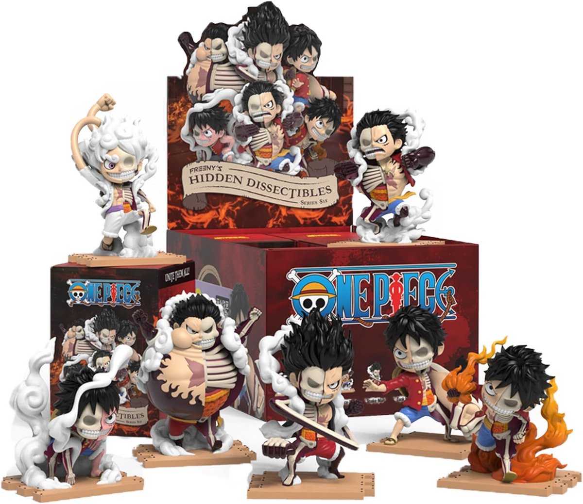 One Piece Verzamelfiguren Serie 6 Luffy Gears Edition Blind Box - Geen Dubbele Figuren