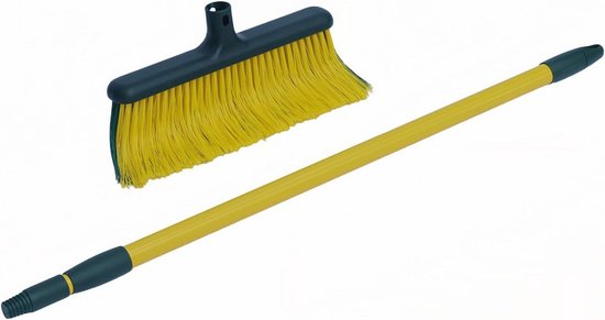 Krabbezem Telescoopsteel 35cm - Robuuste Straatbezem voor Tuin en Terras van Merkloos	 — afbeelding 3