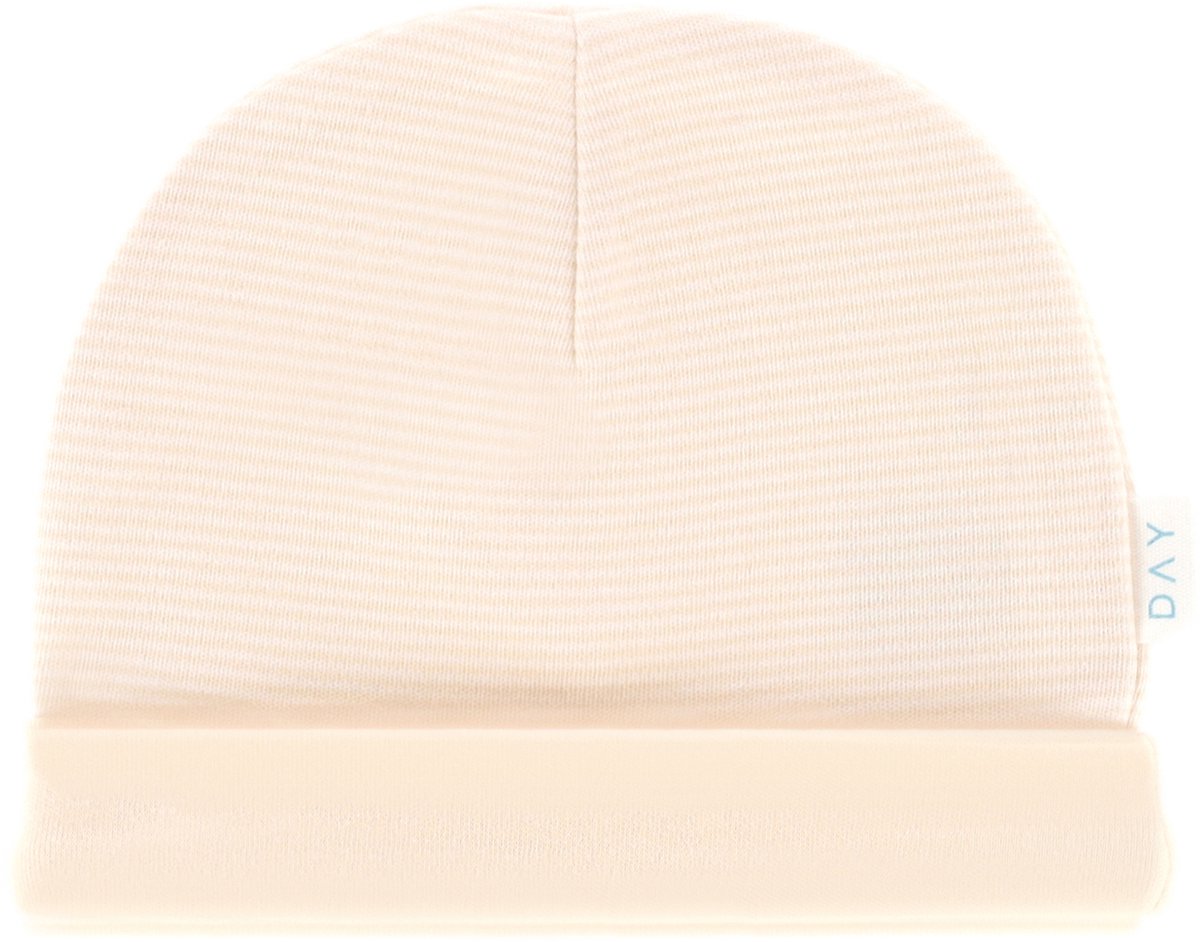 DAY Mutsje - Apricot Gestreept - 0-6 Mnd