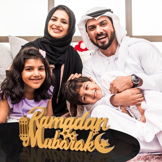 Ramadan Kareem-tafelloper, iftar-tafeldecoratie, marineblauw blauw moslim- en islamitisch tafelkleed, Eid Mubarak-tafelblad, Eid Al Fitr-decor - Nederland