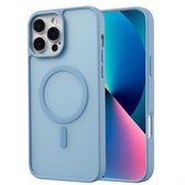 imoshion Hoesje - Geschikt voor iPhone 13 Pro Max - Color Guard Backcover geschikt voor MagSafe - Lichtblauw