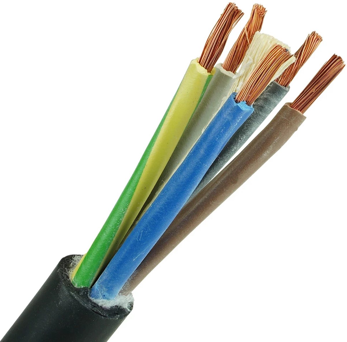 Neopreen kabel H07RN-F 5x25mm² per meter