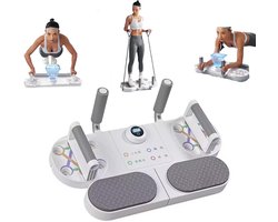 Workout Push Up Board - Fitnessarmen - Weerstandsbanden - Full Body - Buikspieroefeningen - Fitness Tool - Thuis Gym - Krachttraining - Zwart.