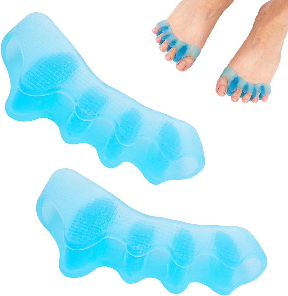 Teenspreiders voor Pedicure - Zachte Siliconen Teencorrector voor Overlappende Tenen