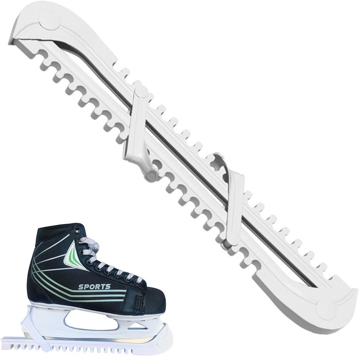 Verstelbare schaatsbeschermers voor kunstschaatsen en hockeyschaatsen