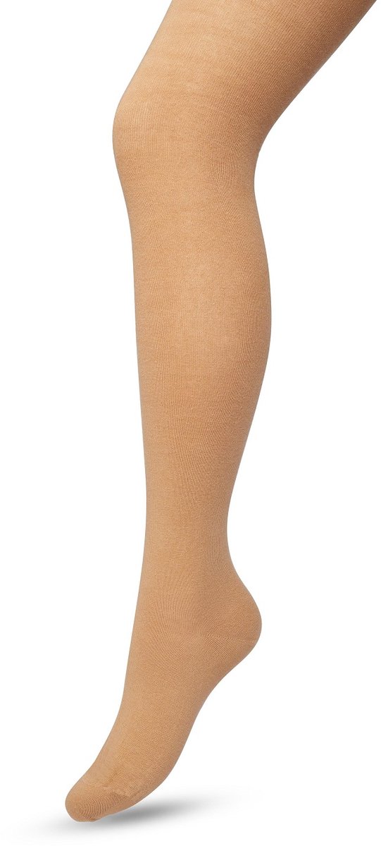 Bonnie Doon Biologisch Katoenen Maillot Dames Beige maat 36/38 S - Uitstekende pasvorm - Gladde Naden - OEKO-TEX gecertificeerd - Bio Cotton Tights - Duurzaam Huidvriendelijk Bio Katoen - Beige/Bruin - Zand - Macaroon - BP051900.275