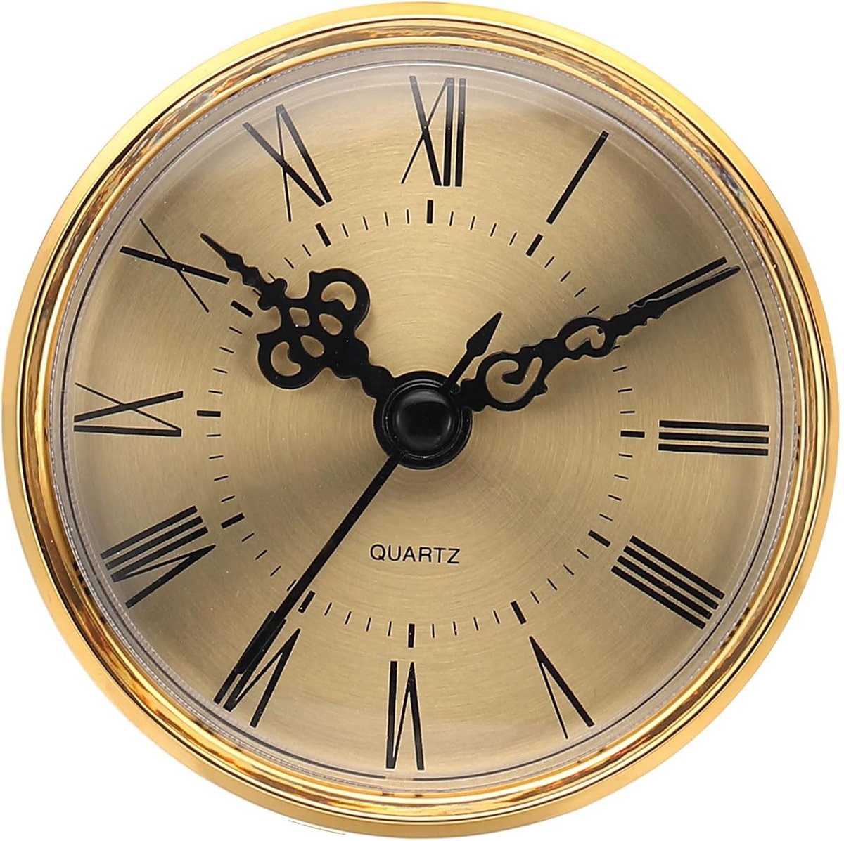 Ronde Quartz Klok Insert met Romeinse Cijfers - 70mm Diameter voor Vervanging en Decoratie