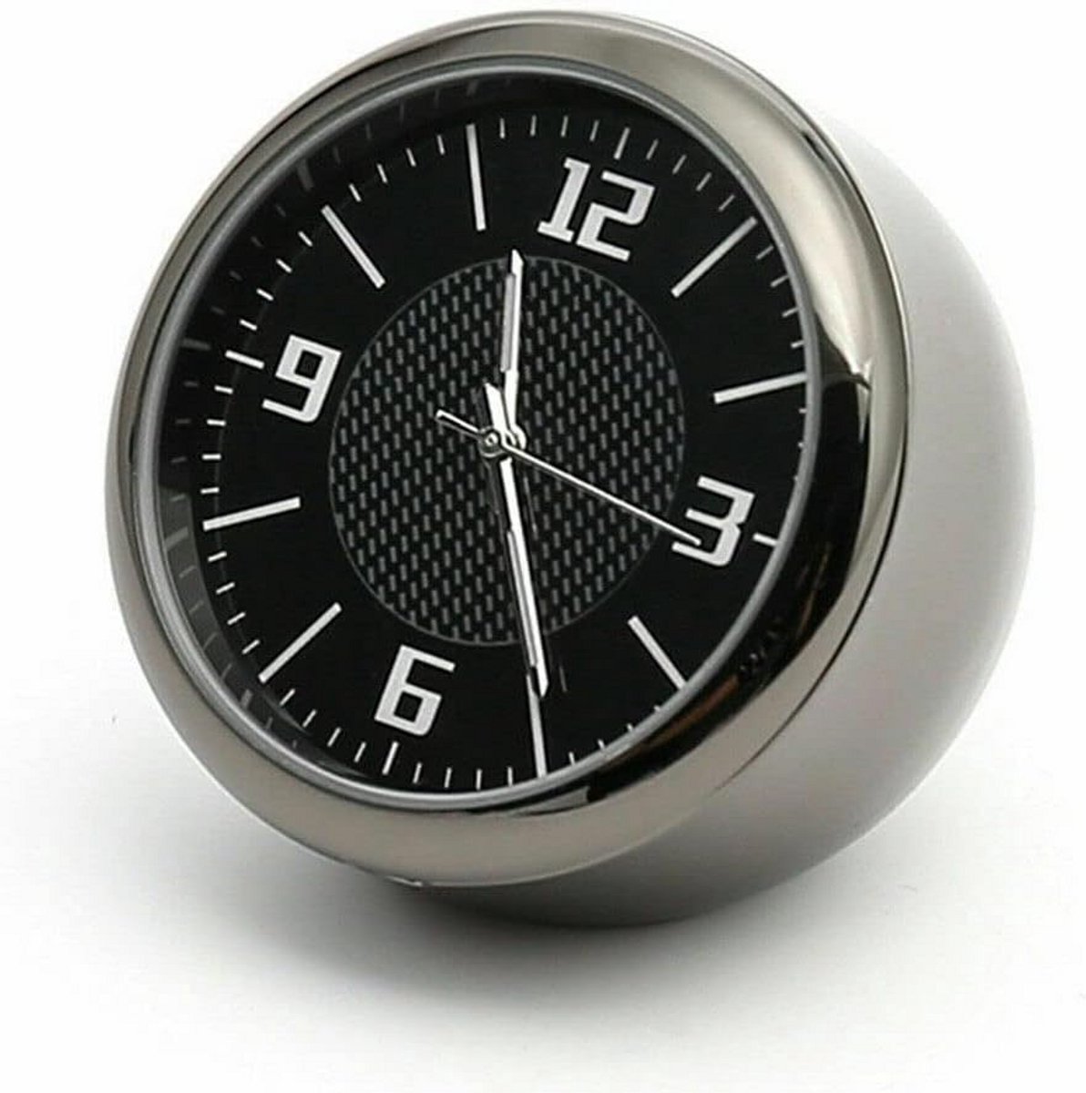 Analoge Auto Dashboard Klok Zinklegering Montagemogelijkheden Werkt Overal