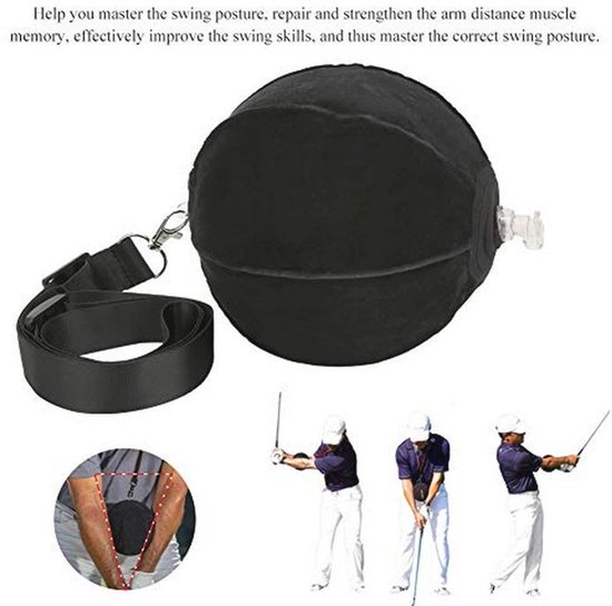 Verstelbare Opblaasbare Ball Trainer voor Golf - Effectieve Swing Correctie — afbeelding 2