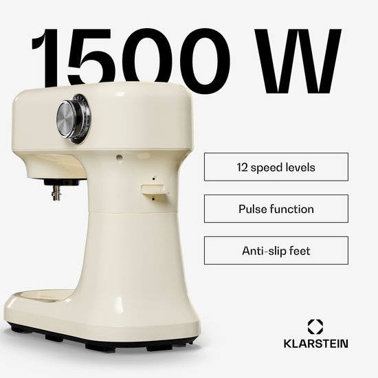 Robot Pâtissier 1800W 5L, 6 Vitesses, Rotation Planétaire
