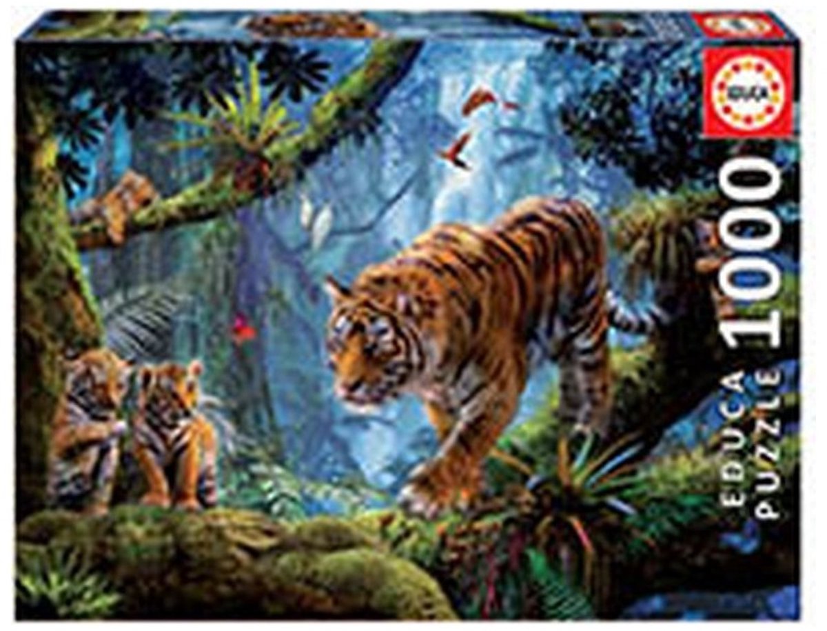 Tijgers in de Boom Puzzel (1000 stukjes)