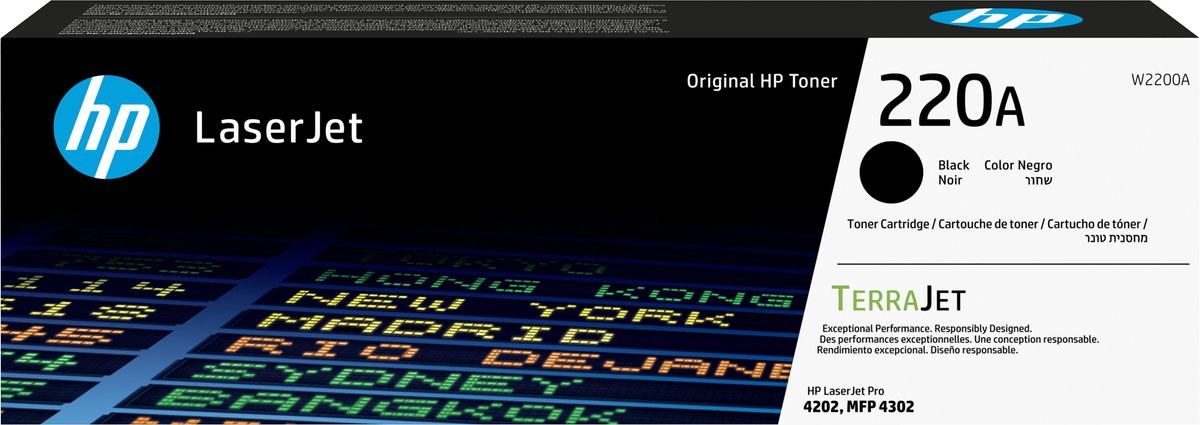 HP 220A originele LaserJet-tonercartridge, zwart