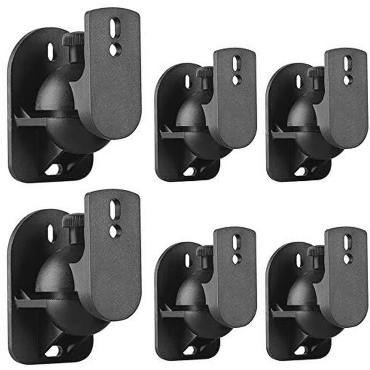 Universele Muur- en Plafondbeugel voor Satellietluidsprekers - 6-Pack