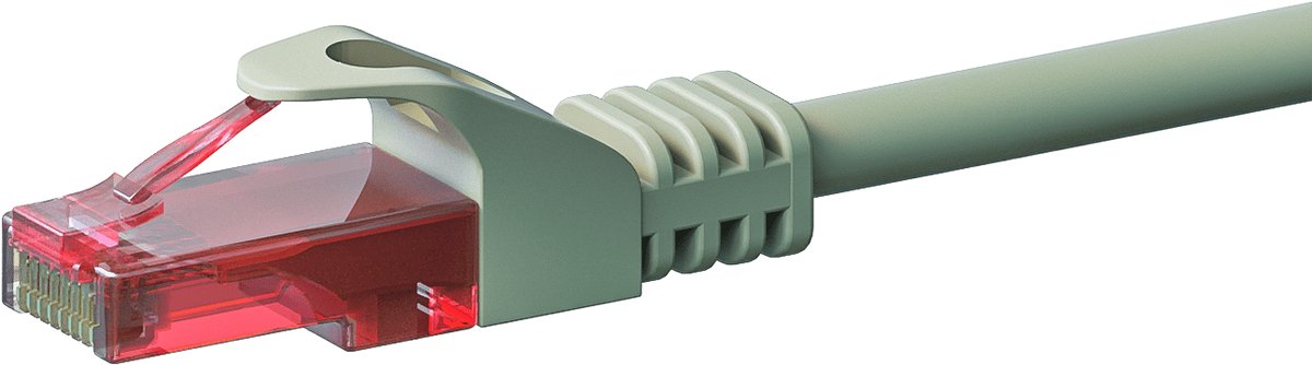 Danicom UTP CAT6 patchkabel - 10 meter grijs - 100% koper - netwerkkabel - internetkabel - UTP kabel - RJ45 - 1000 mbit/s