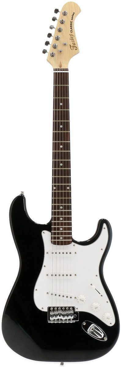 Fazley FST118BK elektrische gitaar zwart