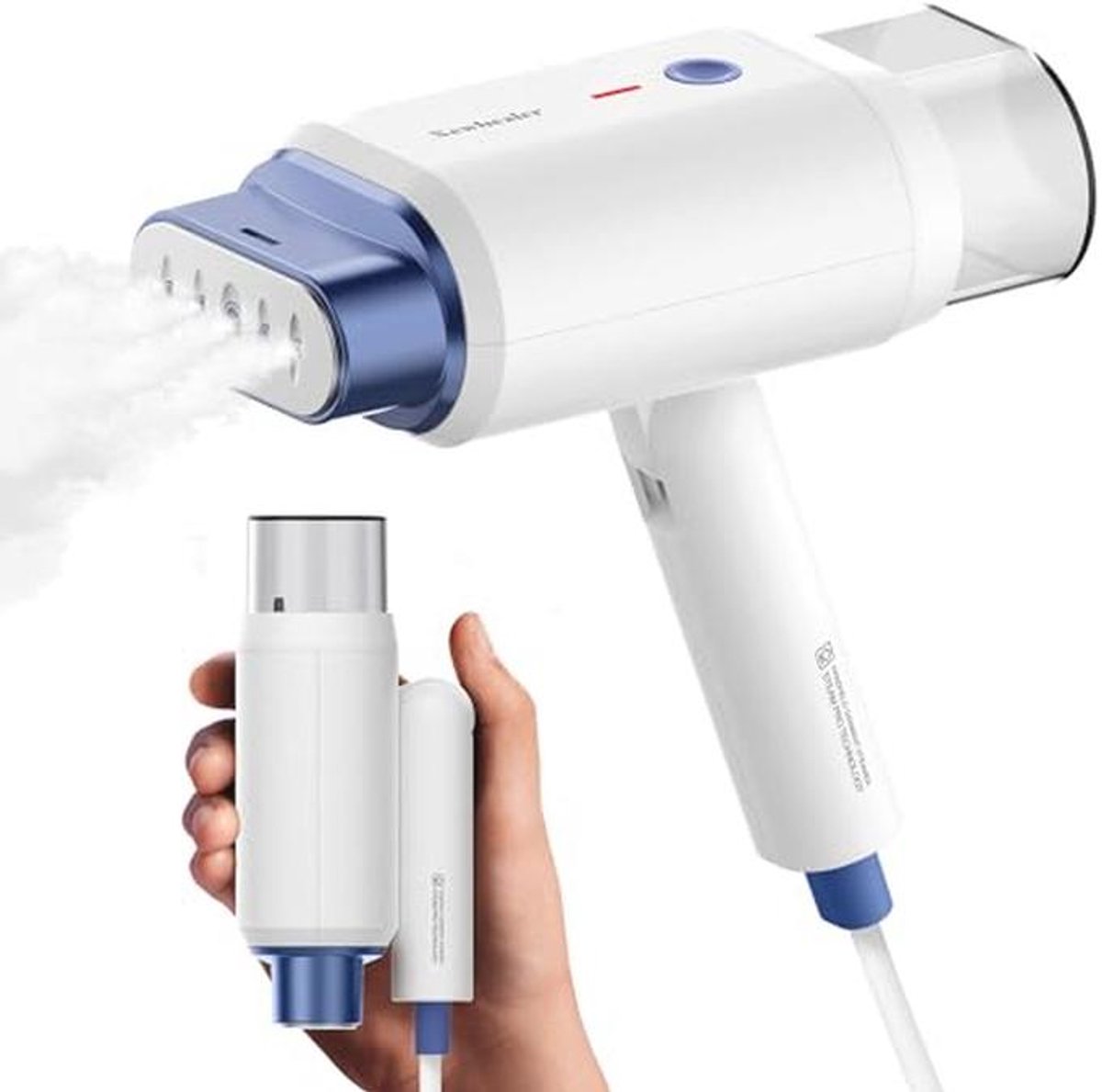 Compact en draagbaar stoomstrijkijzer met snelle opwarming en 2 stoomstanden