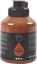Acrylverf - Raw Sienna - Dekkend - Pigment Art School - 500 ml