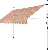 Detex Klemluifel Zonnewering - Verstelbaar 350x180 cm - Oranje Zwart