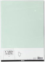 Gekleurd Karton, pastel groen, A4, 210x297 mm, 210 gr, 10 vel/ 1 doos