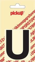 Pickup plakletter Helvetica 60 mm - zwart U