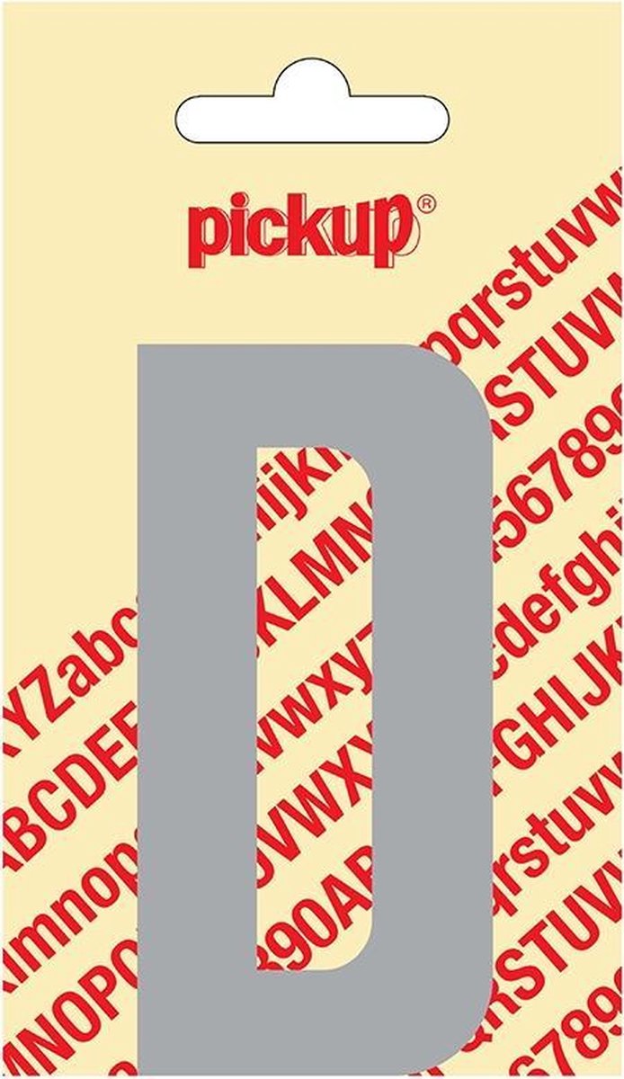 Pickup plakletter Nobel 90 mm - lichtgrijs D