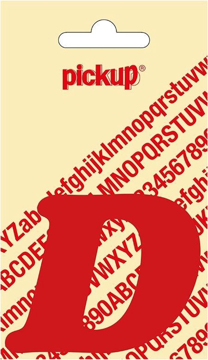 Pickup plakletter CooperBlack 60 mm - rood D