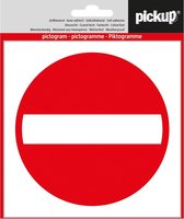 Pickup pictogram Aufkleber 14x14 cm Zutritt verboten