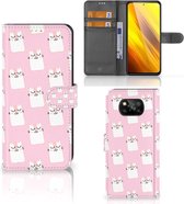 GSM Hoesje Xiaomi Poco X3 | Poco X3 Pro Bookcase Valentijn Cadeaus Sleeping Cats