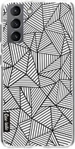 Casetastic Samsung Galaxy S21 4G/5G Hoesje - Softcover Hoesje met Design - Abstraction Lines Print