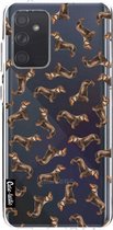 Casetastic Samsung Galaxy A72 (2021) 5G / Galaxy A72 (2021) 4G Hoesje - Softcover Hoesje met Design - Teckel Twister Print