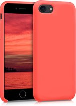 kwmobile telefoonhoesje voor Apple iPhone 7 / 8 / SE (2020) - Hoesje met siliconen coating - Smartphone case in Living Coral