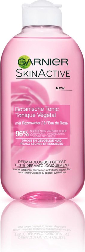 Garnier Skinactive Face SkinActive Botanische Tonic Rozenwater -  Gezichtsreiniging - 6... | bol.com