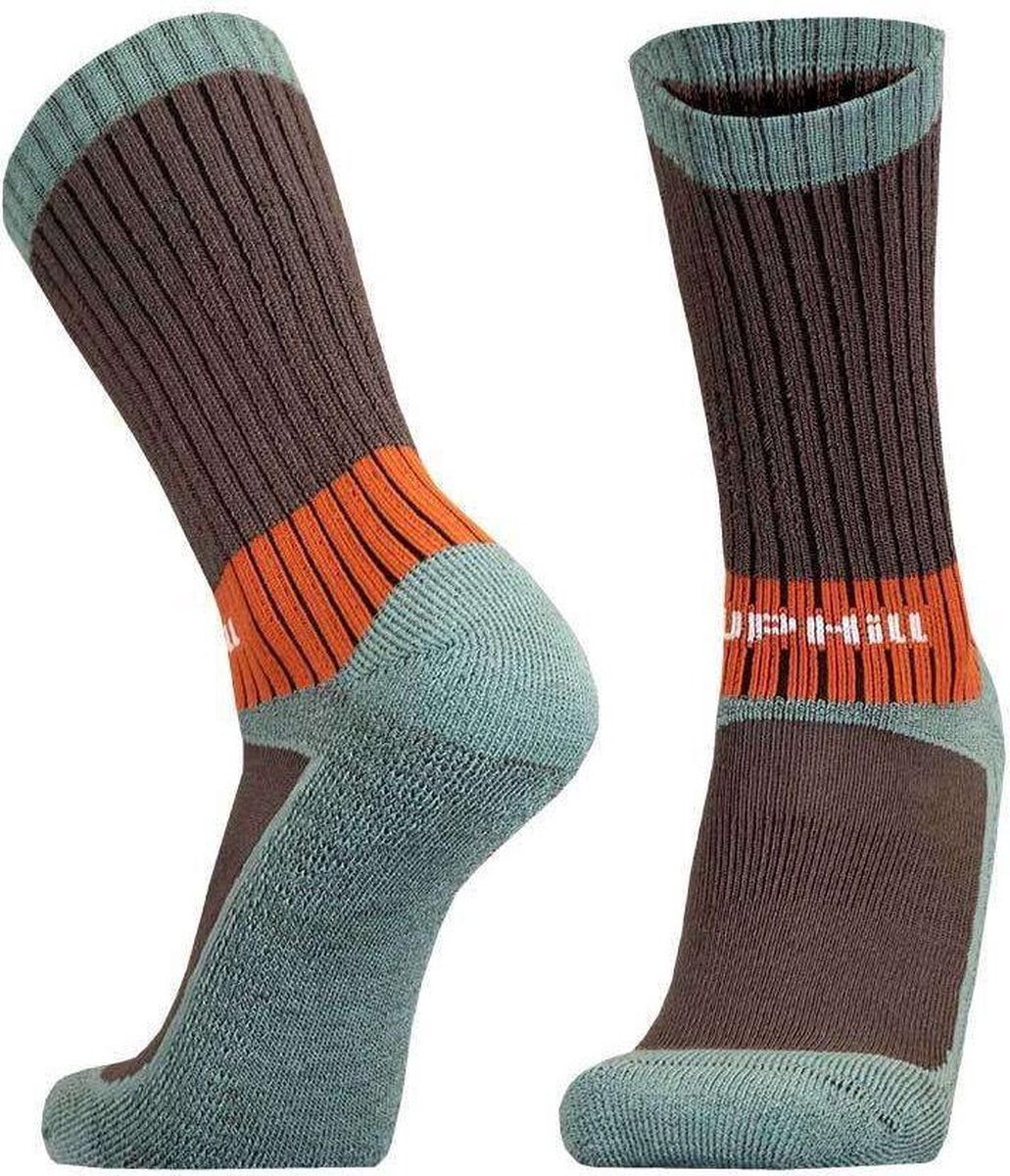 Uphillsport Wandelsokken Vaaru Bamboe Bruin/blauw Maat 43-46