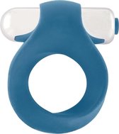 Infinity - Single Vibrating Cockring - Blue - Cock Rings - blue - Discreet verpakt en bezorgd