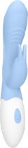Rabbit Vibrator - Juicy - Blue - Silicone Vibrators - blue - Discreet verpakt en bezorgd