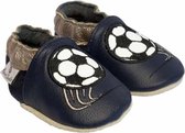 Rose et Chocolat babyslofjes Classic Soccer Star Navy