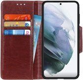 Samsung Galaxy S21 Plus Hoesje Wallet Book Case Kunstleer Bruin