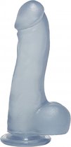 7.5 Inch Master Cock with Balls - Clear - Realistic Dildos - transparent - Discreet verpakt en bezorgd