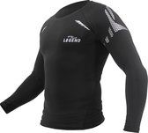 Multi Sport Shirt met Reflect Print Black - Verschillende maten - Gemaakt van Dry-fit stof op basis van polyester en spandex XS