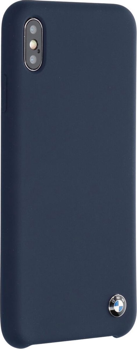 Navy hoesje BMW - Backcover - iPhone XS Max - Silicone - Hard Case