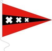 Vlag Amsterdam 40x60 cm punt