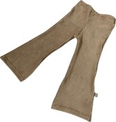 tinymoon Meisjes Broek Rib – model flared – Zand – Maat 86/92