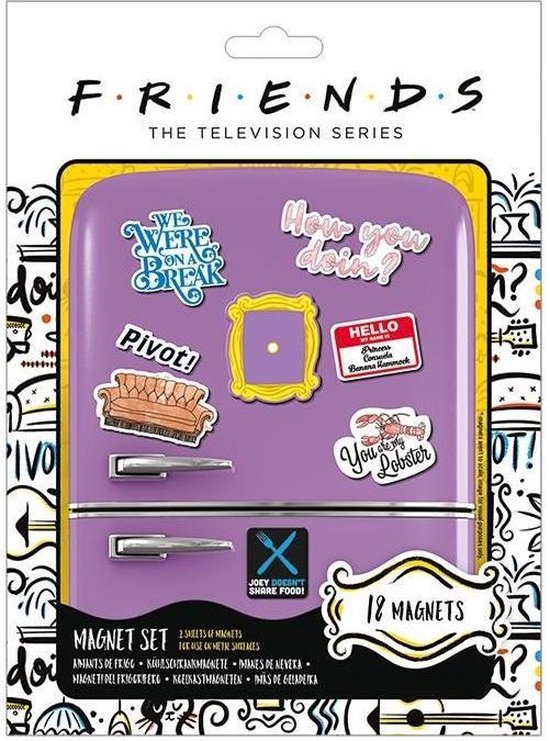 Magneet set - Friends: How You Doin