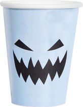 Folat Feestbekers Halloween 250 Ml Papier Blauw 6 Stuks